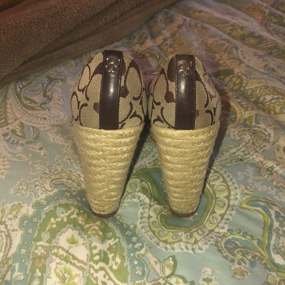 COACH Logo Platform Wedges 💜 - Picture 4 of 6